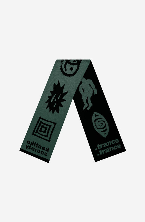 Schwarz/Grüner Trance-Schal