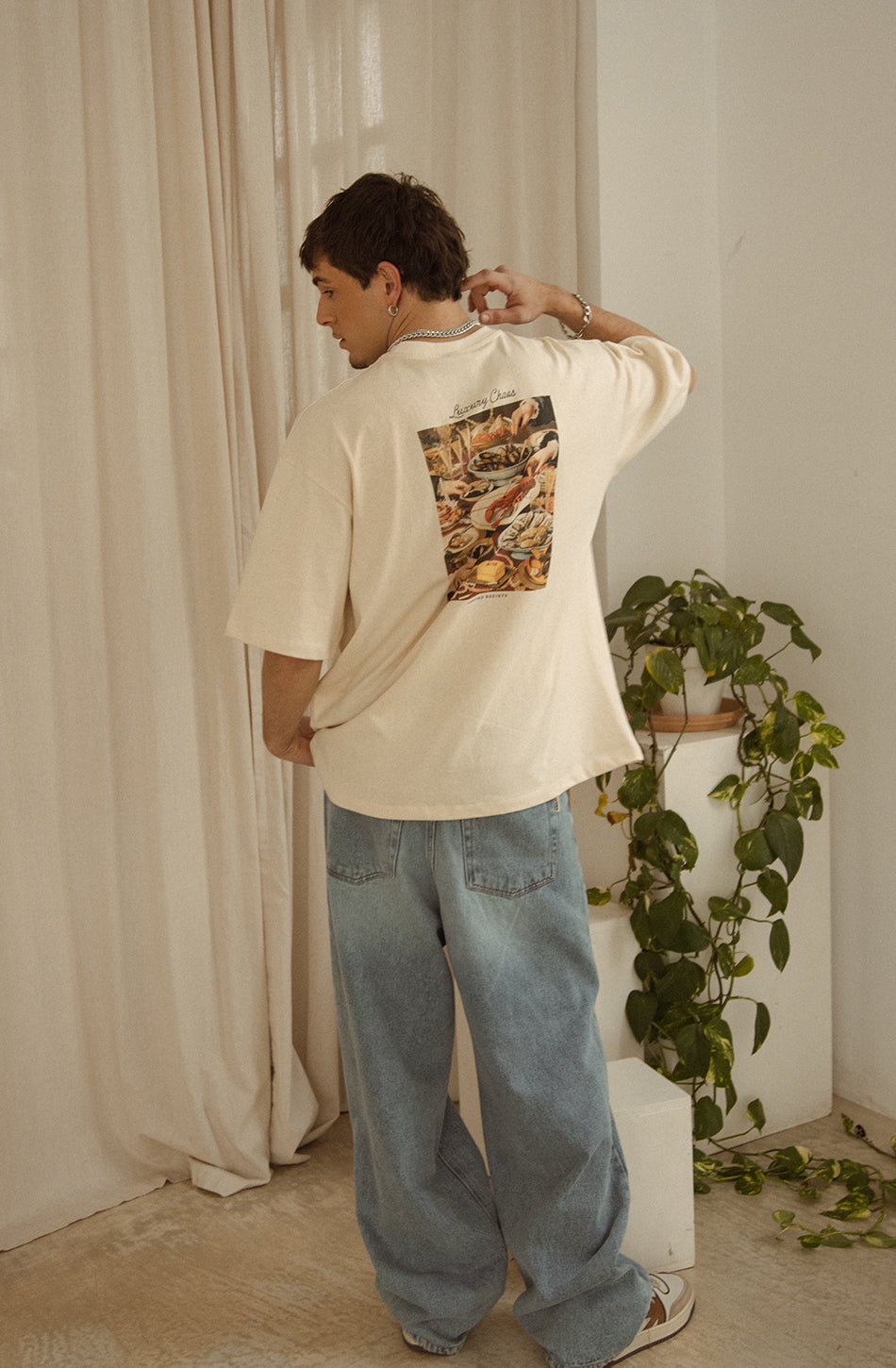 Camiseta Luxury Chaos Organic Cotton Ivory