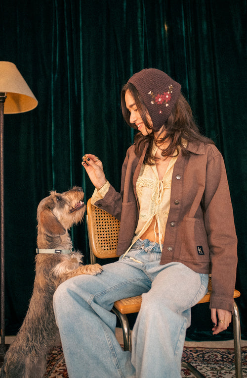 Veste Nature Poodle Marron