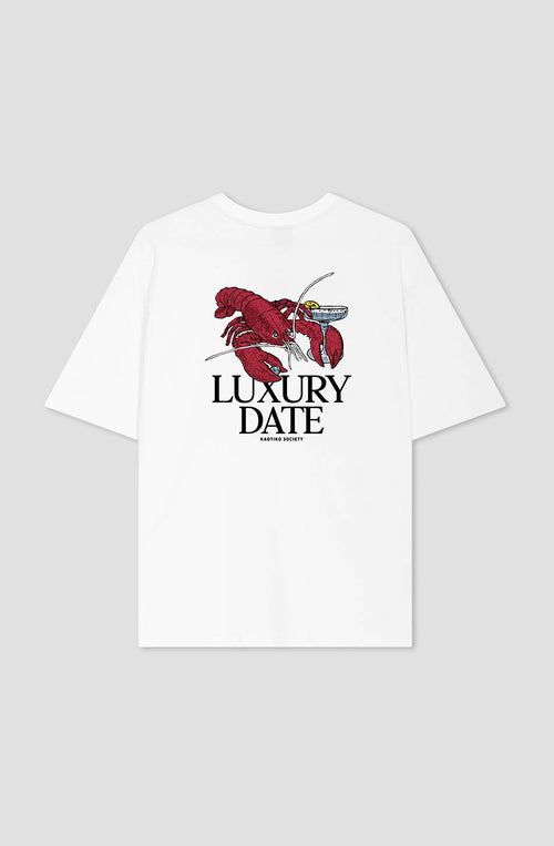 Weißes T-Shirt aus Bio-Baumwolle Luxury Date