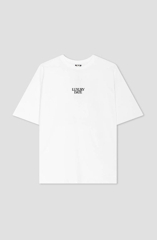 Weißes T-Shirt aus Bio-Baumwolle Luxury Date