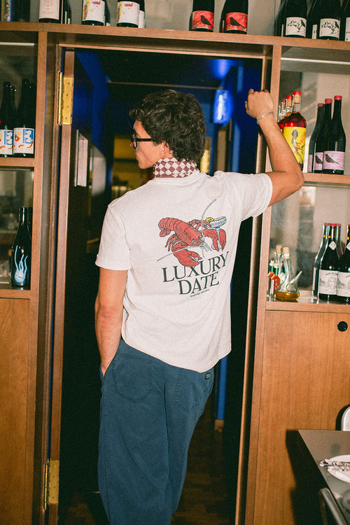 Luxury Date Organic Cotton White T-shirt