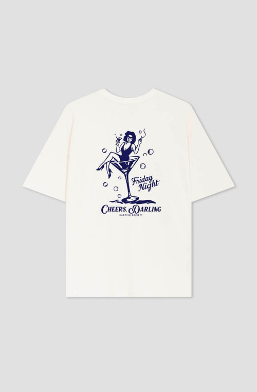 Camiseta Cheers Darling Organic Cotton Ivory