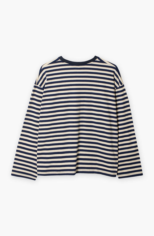 Cheers T-shirt, Darling Stripes Navy