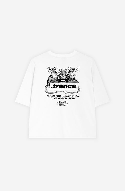 Rats Trance Organic Cotton White T-shirt