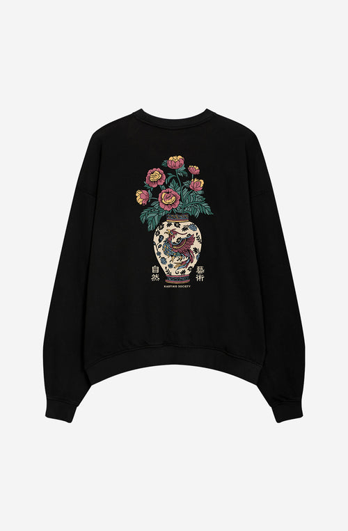 Washed Blood Of China Black Sweatshirt
