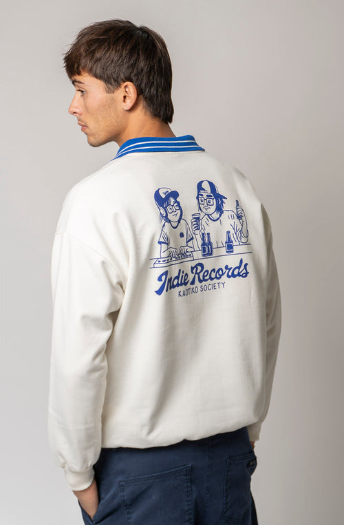 Nutton Indie Couple Ivory/Navy Sweatshirt