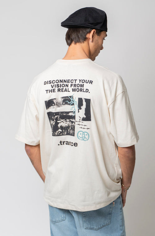 Disconnected Your Vision Organic Cotton Ivory T-shirt