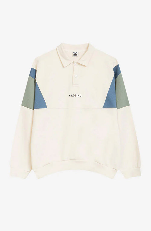 Sweat-shirt Polo Harry Bone/Prusia/Old Green