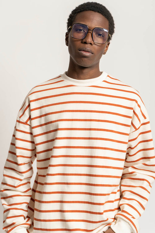 Stripes Brown / Ivory Sweatshirt