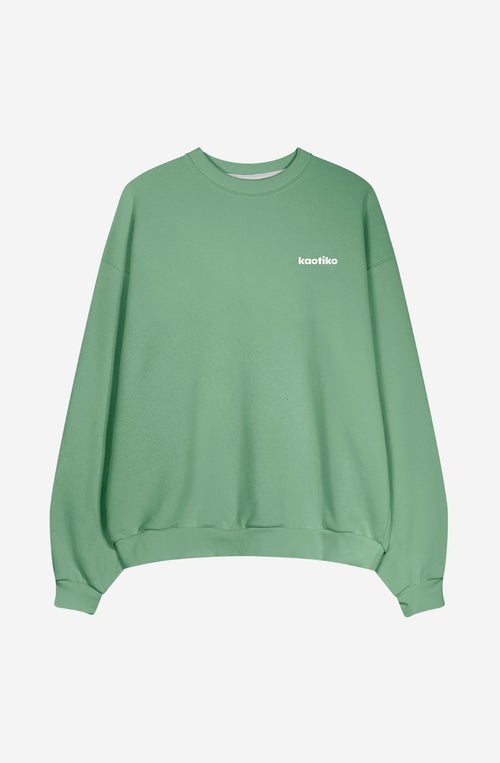 Reguläres ikonisches Basil Green Sweatshirt