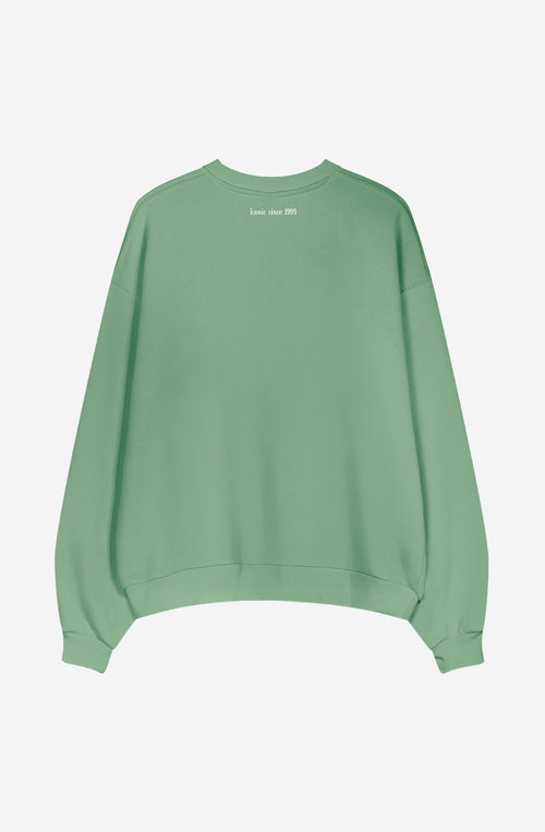 Reguläres ikonisches Basil Green Sweatshirt