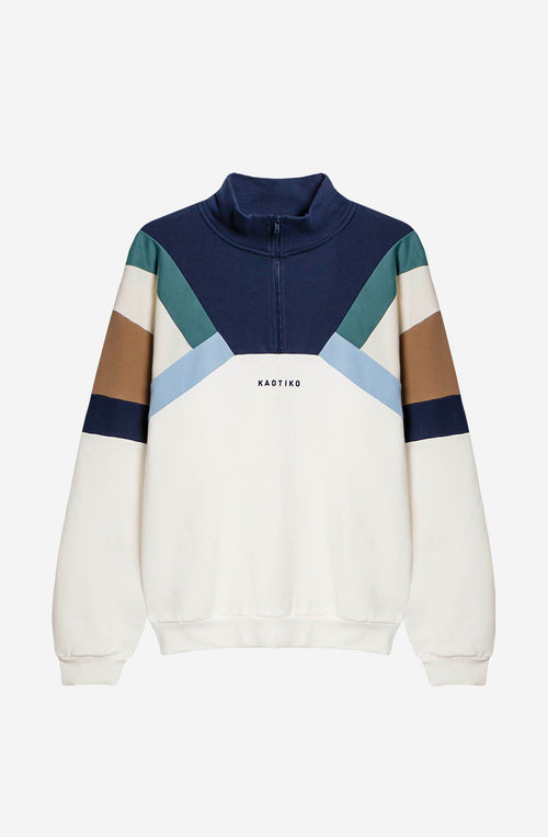 Aleck ivory/Navy sweatshirt