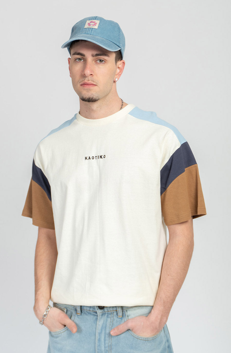 T-shirt Ottawa Ivory/Camel/Sky/Navy