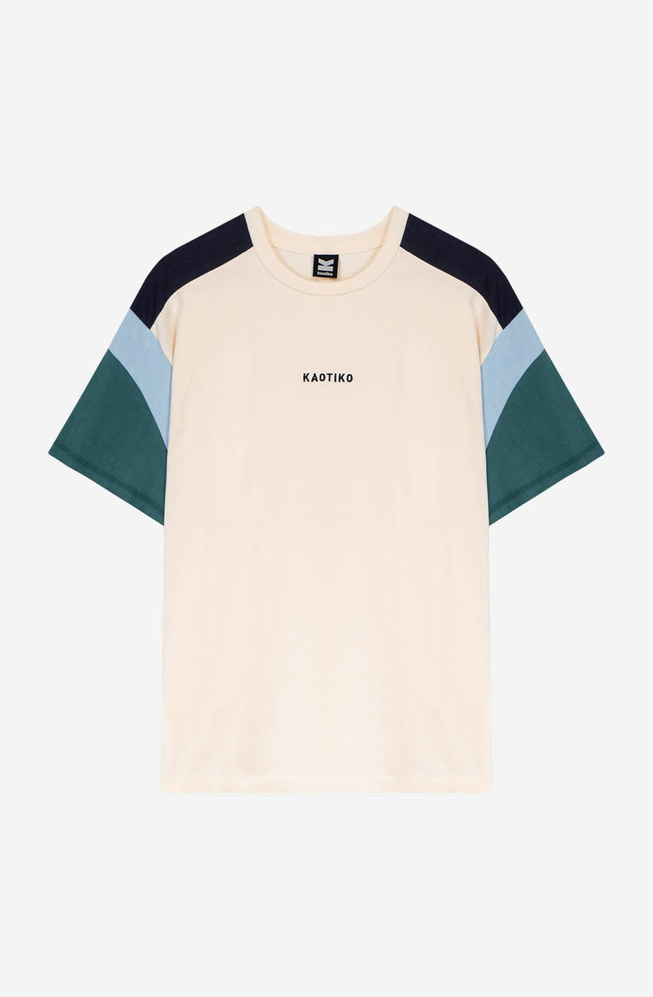 Ottawa T-Shirt in Elfenbein/Marineblau/Himmel/Heura