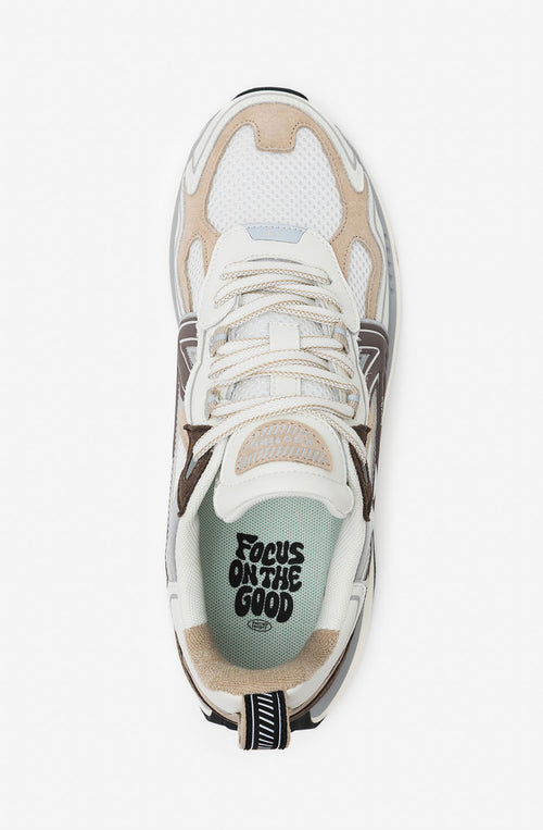 Kaotiko Man Vancouver Tech Antique White Sneaker