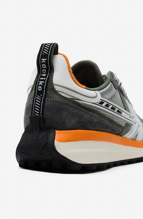 Kaotiko Man Vancouver Tech Army Green Sneakers