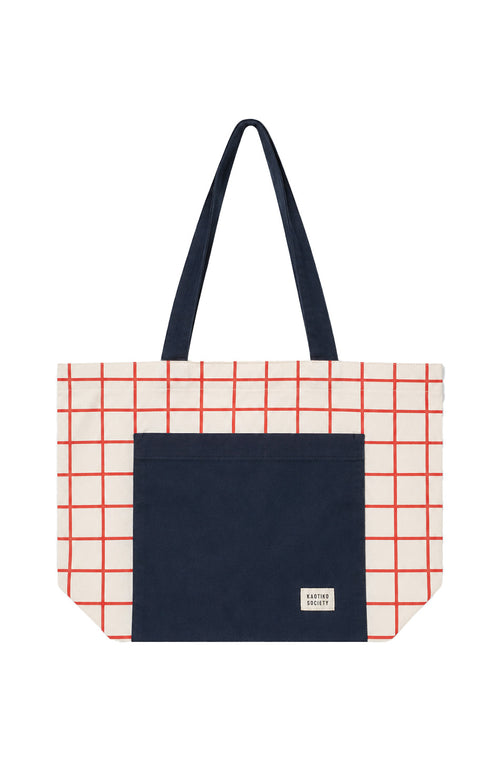 Tote Bag Coffee Club Checked