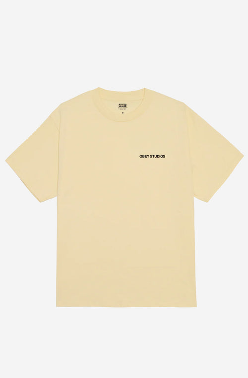 T-shirt OBEY Moves Of Life Pale Yellow