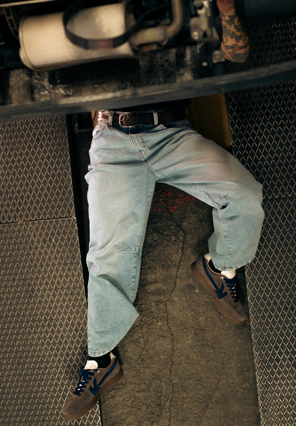 Baggy Balloon Denim Blue Trousers