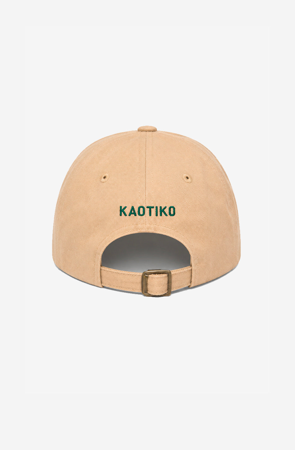 Gorra Lets Dance Khaki unisex con bordado frontal y cierre ajustable de Kaotiko BCN