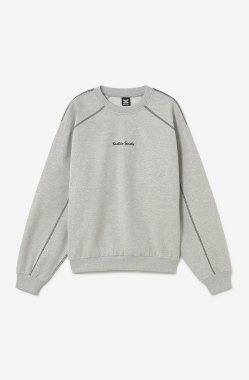 Patched Kaotiko Society Gray Sweatshirt