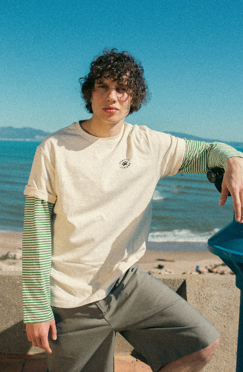 Camiseta Holiday Upgrade Organic Cotton Ivory