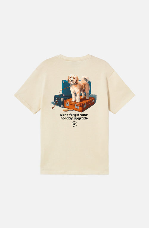 Holiday Upgrade Organic Cotton Ivory T-shirt