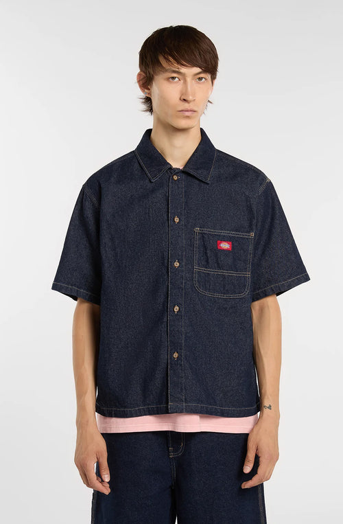 DICKIES Rinsed Denim SS Shirt