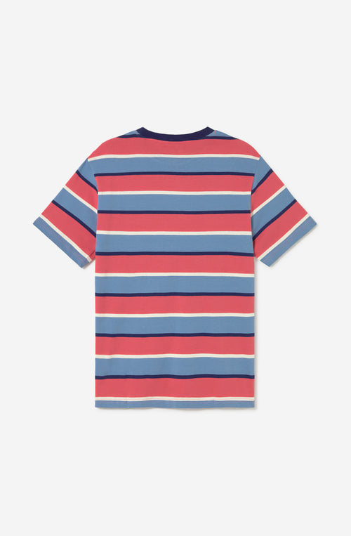 T-shirt Stripes Island Blue/ Pink