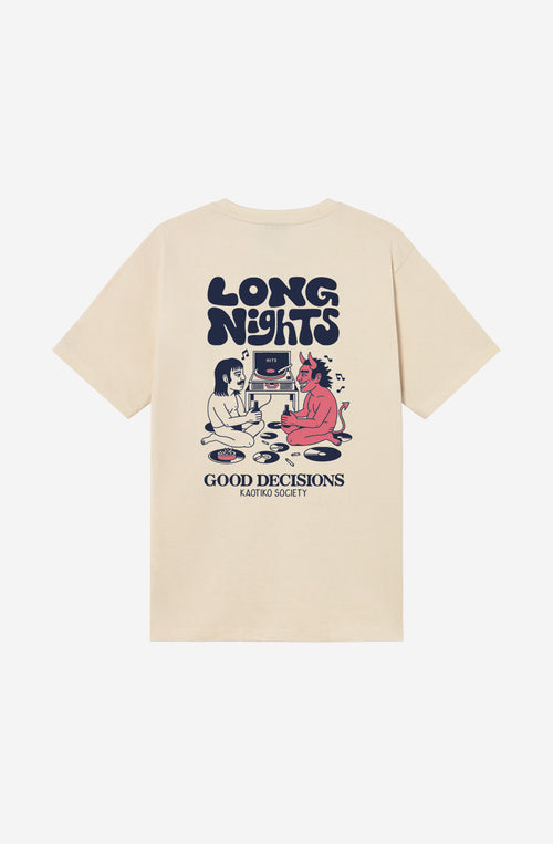 T-Shirt Long Nights Organic Ivory