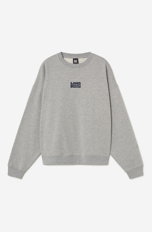 Sweat-shirt Long Nights Gray