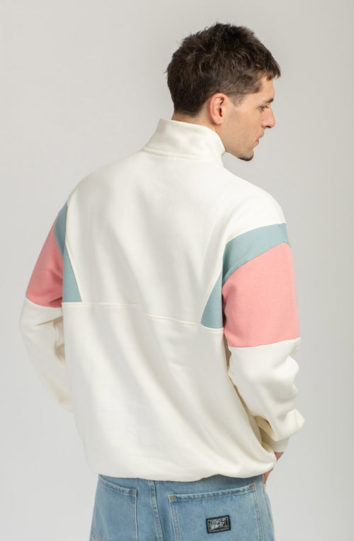 Sudadera Arthur Yvory/Palid Blue/Salmon