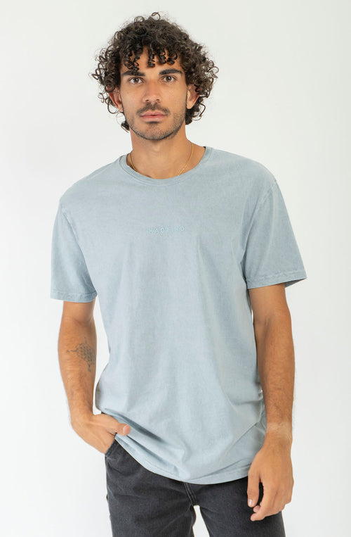 T-shirt Basic Washed Steel