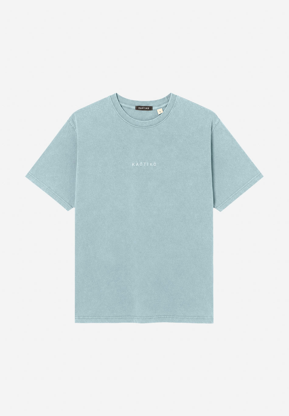 T-shirt Basic Washed Steel