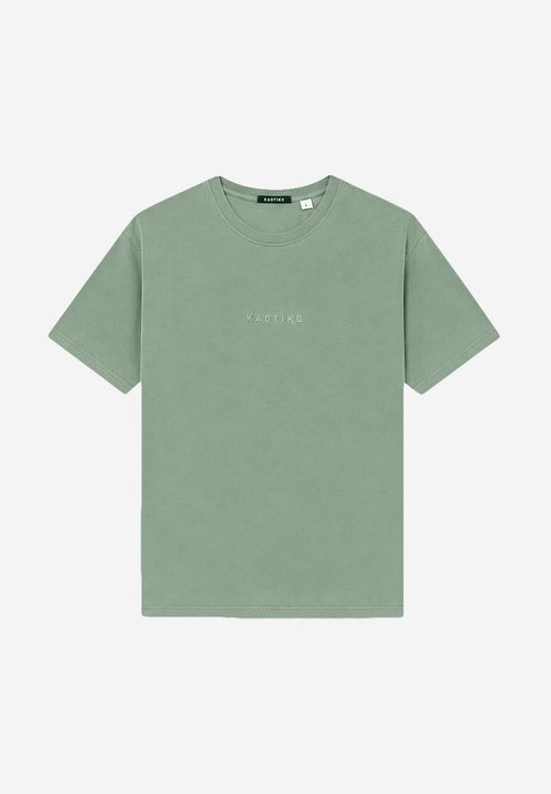 Camiseta Basic Washed Khaki