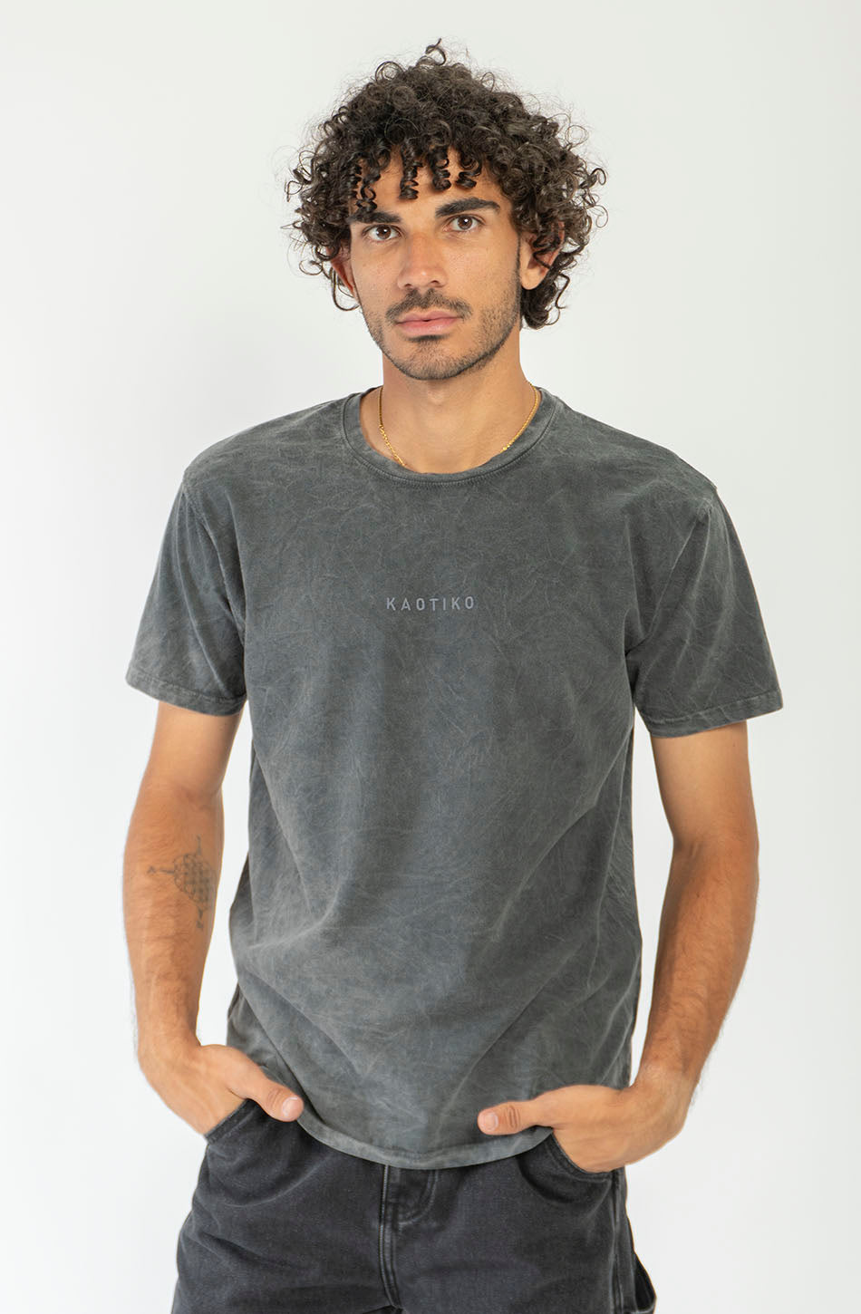Basic Washed Black T-shirt