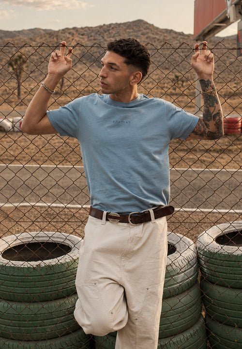 Basic Washed Blue T-Shirt