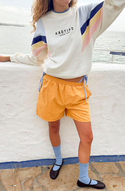 Sweatshirt Ginger Elfenbein/Blau/Navy/Rosa/Gelb