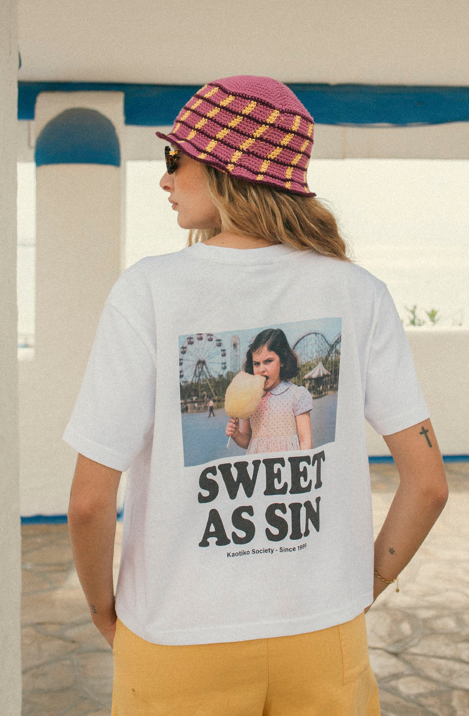 T-shirt Sweet As Sin White