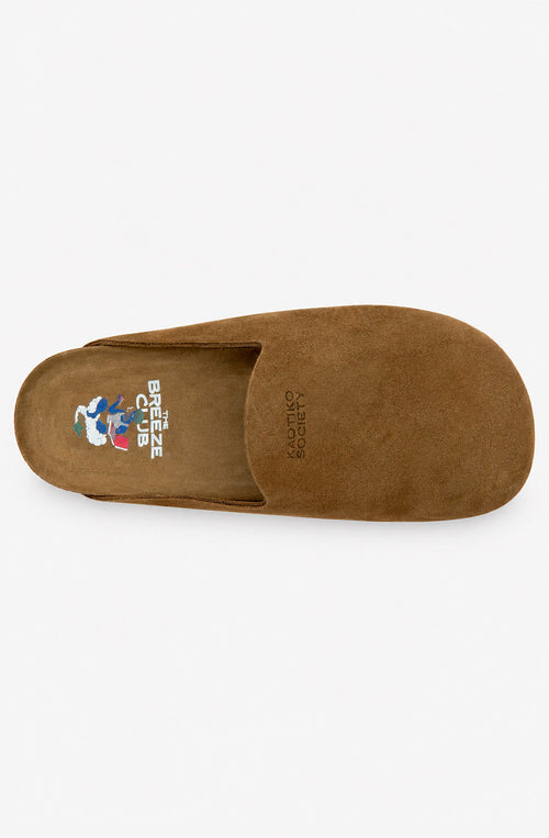 Zuecos Kaotiko Cloggy Mule Taupe Mujer