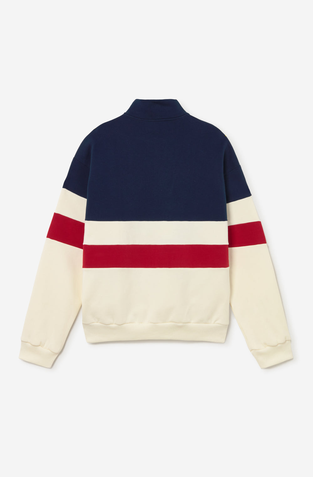 Sudadera Crew Zipper Carter Ivory/Blue/Salsa