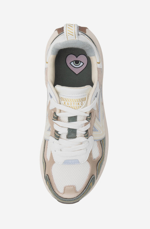 Kaotiko Detroit Tech Velvet Green Sneakers