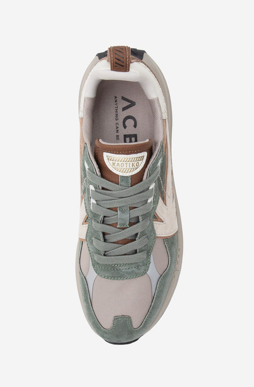 Kaotiko Artisan Velvet Green Sneakers