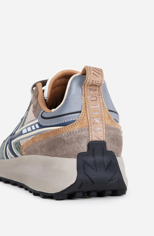 Kaotiko Vancouver Tech Velvet Green Sneakers