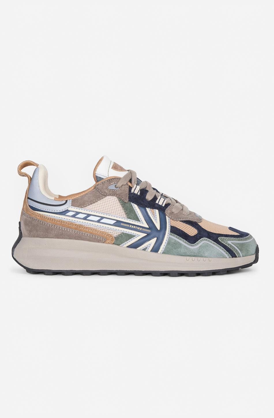Kaotiko Vancouver Tech Velvet Green Sneakers