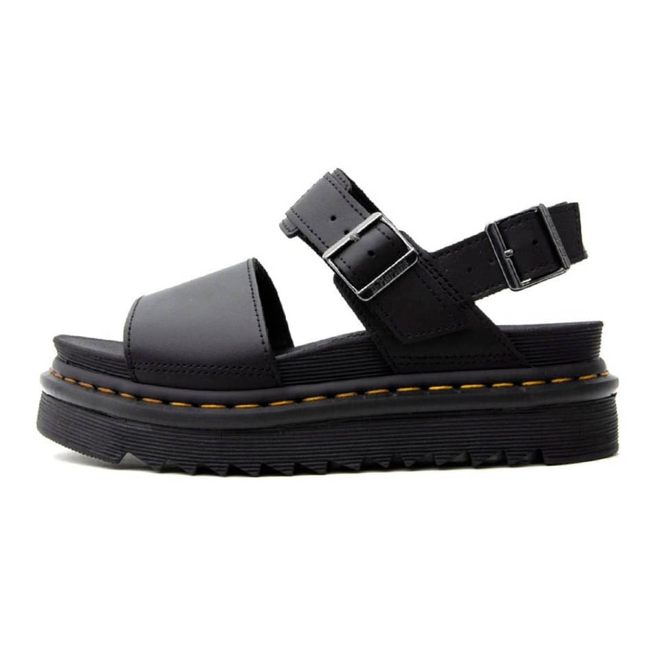 Dr Martens Voos leather black sandals