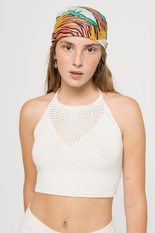 Formentera strappy crochet top