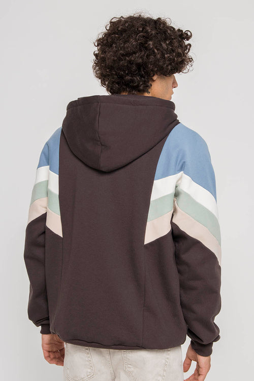 Ewan Hoodie Grey / Blue / Ivory / Green