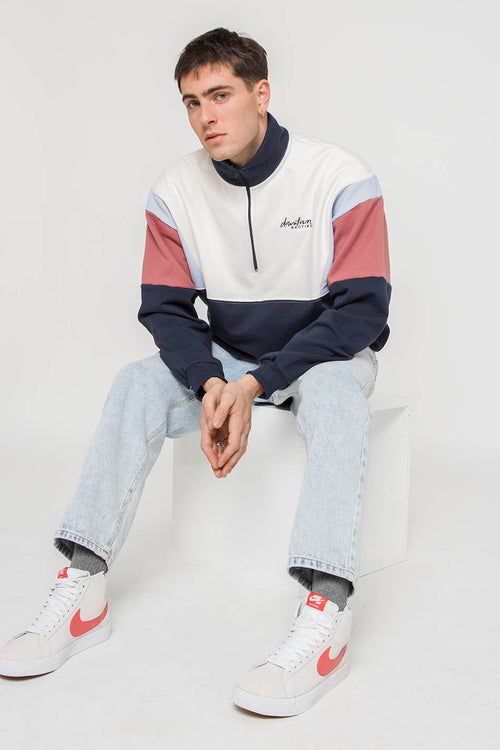 Navy/ Baby Blue/ Maroon Colin Sweatshirt